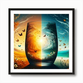 Glass Of Water Art Print