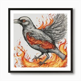 Flamebird Art Print