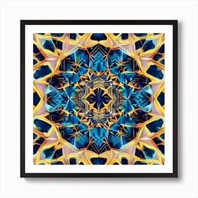 Abstract Fractal Mandala 2 Art Print