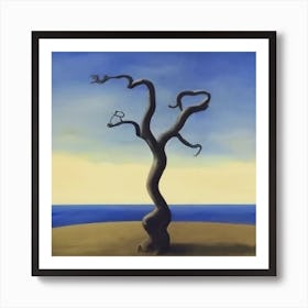 Tree On The Beach Art Print