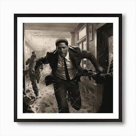 Sauceboss0283 Draw A Detailed Scene Where Denzel Washington Is Art Print