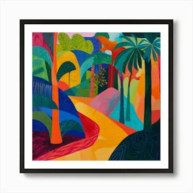 Abstract Travel Collection Congo 2 Art Print