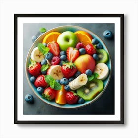 Fruit Salad In A Bowl 4 Art Print