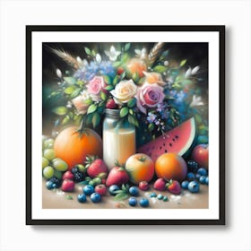 Fruit In A Jar Art Print