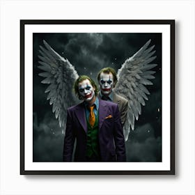 Joker And Batman 1 Art Print