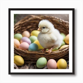 Easter Chick 10 Art Print