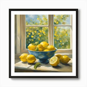 Lemons By The Window 1 Poster