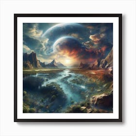 Planet earth, very beautiful 1 Art Print