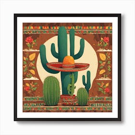 Mexican Cactus 49 Art Print