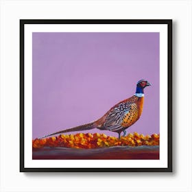 Autumnal pheasant SB Art Print