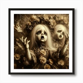 Gothic Dolls Art Print