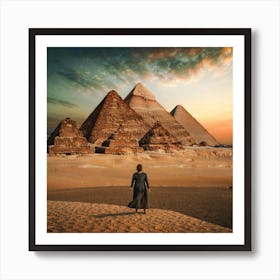 Egypt At Sunset 1 Art Print
