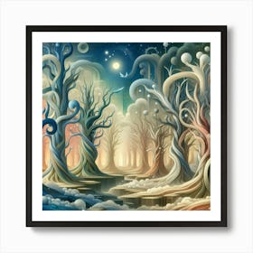 Fantasy Forest 9 Art Print