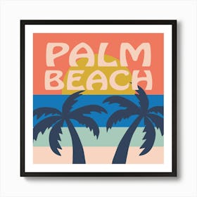 Palm Beach Bold Illustration Art Print