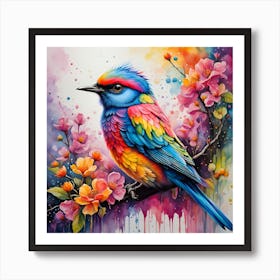 Colorful Bird Art Print