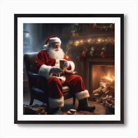 Christmas Santa 33 Art Print