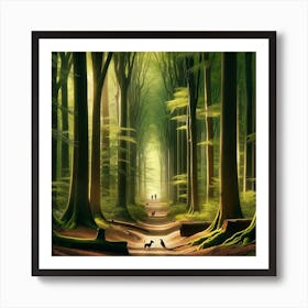 Forest Path 1 Art Print