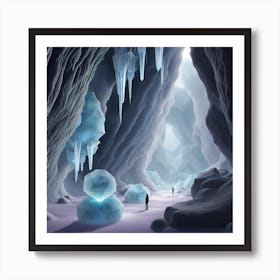 Ice Cave 1 Art Print
