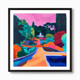 Abstract Park Collection El Retiro Park Madrid Spain 4 Art Print