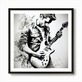 Electric Guitar Art Print