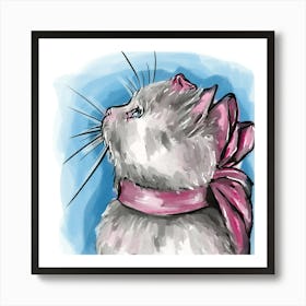 Cute Kitty, Cat, Kitten Art Print