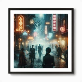 City At Night 3 Art Print