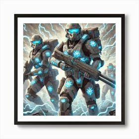 Ionosphere Storm Troopers Converted Art Print