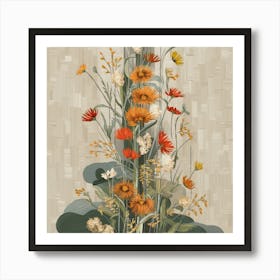 Flowers In A Vase 49 Art Print