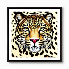 Leopard Head 3 Art Print
