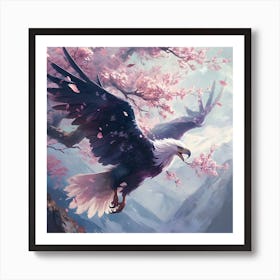 Eagle In Flight Art Print