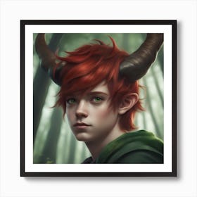 Horned Elf Art Print