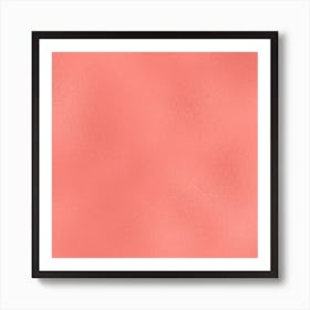 Coral Pink Glass Art Print