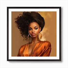 Afro Girl 56 Art Print