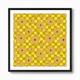 Mustard Yellow 70's Vibes Art Print