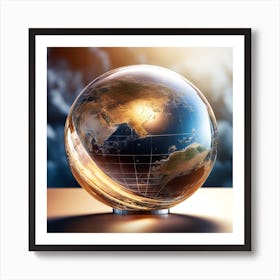 Globe Of The World Art Print