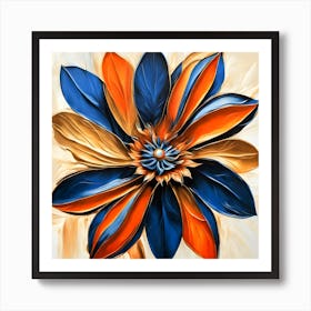 Abstract Daisy Art Print