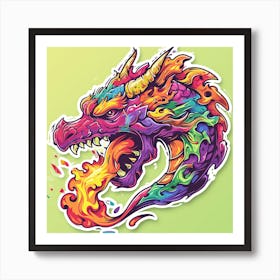 Dragon Head Art Print