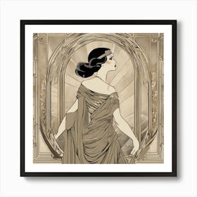 Deco Woman 4 Art Print