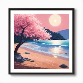 Cherry Blossom Painting Art Print