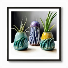 Jellyfish Vases Art Print