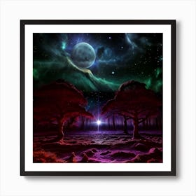 Night In The Forest Art Print