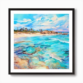 Beach By Person Art Print