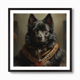 King Dog Art Print