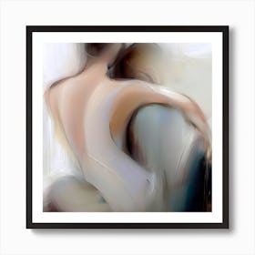 'Love' Abstract Woman Art Print