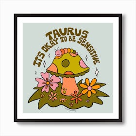 Taurus Caterpillar Art Print