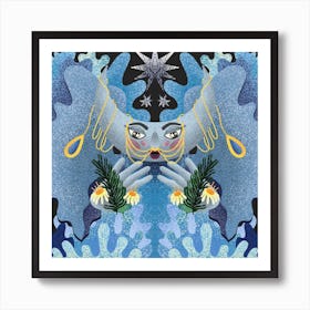 Moon Godess  Art Print