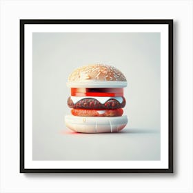 Cheeseburger Iconic (117) Art Print