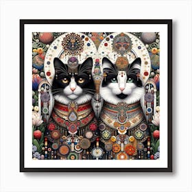 The Majestic Cats 20 Art Print