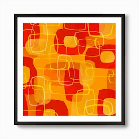 Seventies Abstract Decor Art Print