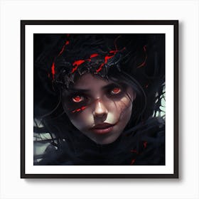 Dark Beauty Art Print